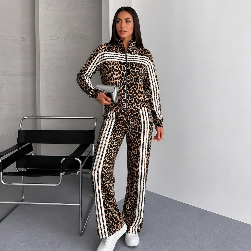 Trening Damă Animal Print – Maro
